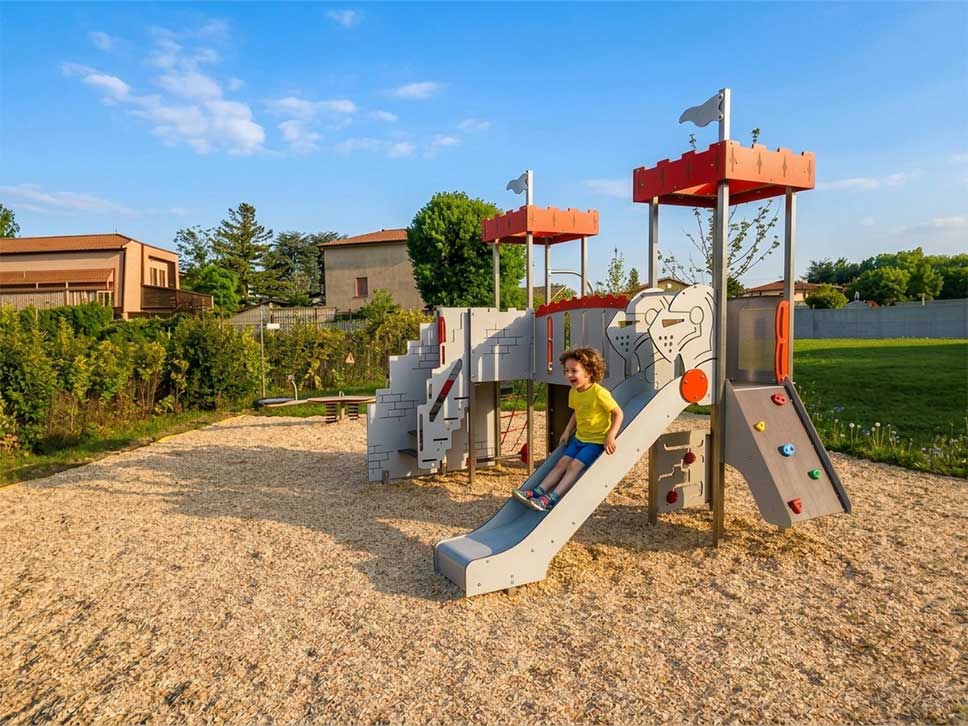 Installation d’une aire de jeux médiévale - Vaulx-en-Velin